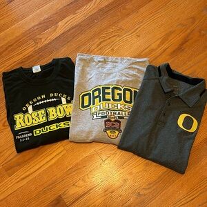 Oregon Ducks Shirt Set (3) Size XL
